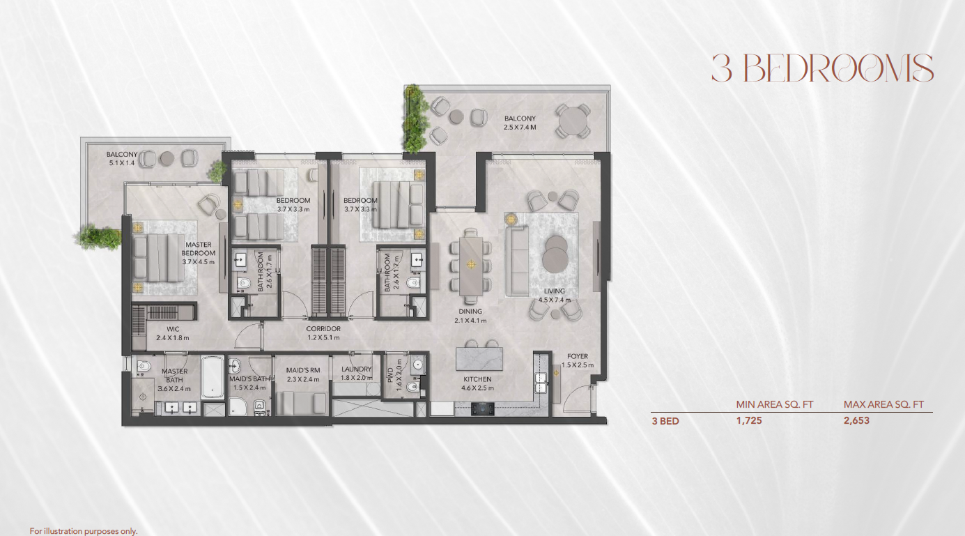 Ghaf Woods by Majid Al Futtaim floor plan