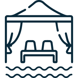 Ghaf Woods by Majid Al Futtaim feature Pool Deck with Cabanas